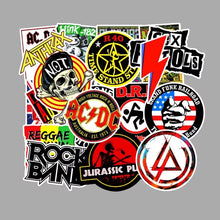 Cargar imagen en el visor de la galería, 100 Stickers Bandas De Rock Y Retro Personaliza Laptop Cuarto Etc