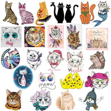Cargar imagen en el visor de la galería, 50 Stickers Gatos Cats Personaliza Laptop Cuarto Etc