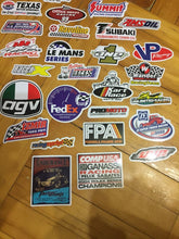 Cargar imagen en el visor de la galería, 50 Stickers De Coches Marcas Y Sponsor Personaliza Laptop Cuarto Etc