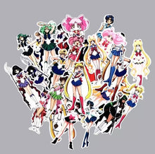 Cargar imagen en el visor de la galería, 75 Stickers Sailor Moon Personaliza Laptop Cuarto Etc