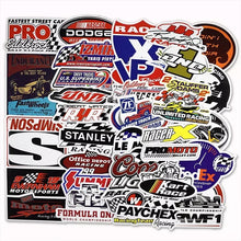 Cargar imagen en el visor de la galería, 50 Stickers De Coches Marcas Y Sponsor Personaliza Laptop Cuarto Etc
