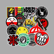Cargar imagen en el visor de la galería, 100 Stickers Bandas De Rock Y Retro Personaliza Laptop Cuarto Etc