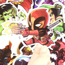 Cargar imagen en el visor de la galería, 50 Stickers Pegatinas Super Heroes Marvel DC