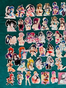 70 Stickers Chicas Sexy Anime Personaliza Laptop, Cuarto y Mas