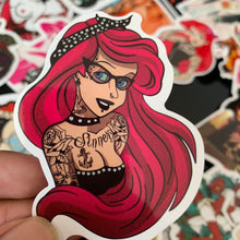 Cargar imagen en el visor de la galería, 50 Stickers Princesas Tatuadas Personaliza Laptop Cuarto y Mas