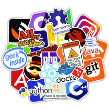 Cargar imagen en el visor de la galería, 50 Stickers Pegatinas Programación Logos PC