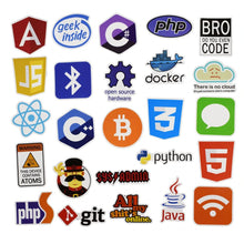 Cargar imagen en el visor de la galería, 50 Stickers Pegatinas Programación Logos PC