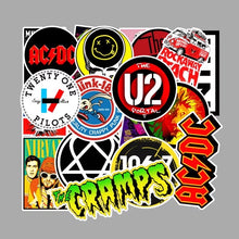 Cargar imagen en el visor de la galería, 100 Stickers Bandas De Rock Y Retro Personaliza Laptop Cuarto Etc
