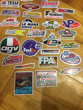 Cargar imagen en el visor de la galería, 50 Stickers De Coches Marcas Y Sponsor Personaliza Laptop Cuarto Etc
