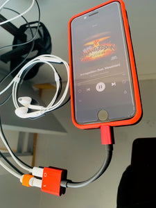 Adaptador Lightning Para iPhone Dual Audio Y Carga