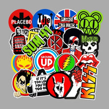 Cargar imagen en el visor de la galería, 100 Stickers Bandas De Rock Y Retro Personaliza Laptop Cuarto Etc
