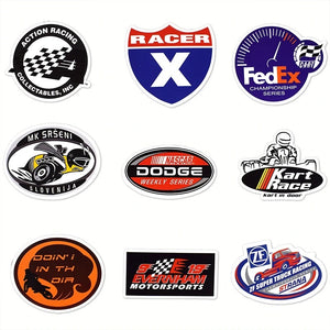 50 Stickers De Coches Marcas Y Sponsor Personaliza Laptop Cuarto Etc