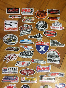 50 Stickers De Coches Marcas Y Sponsor Personaliza Laptop Cuarto Etc